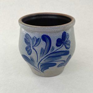 Vintage 1993 Rockdale Union Stoneware Salt Glaze 1/2 Pint Ovoid Potter McGuire